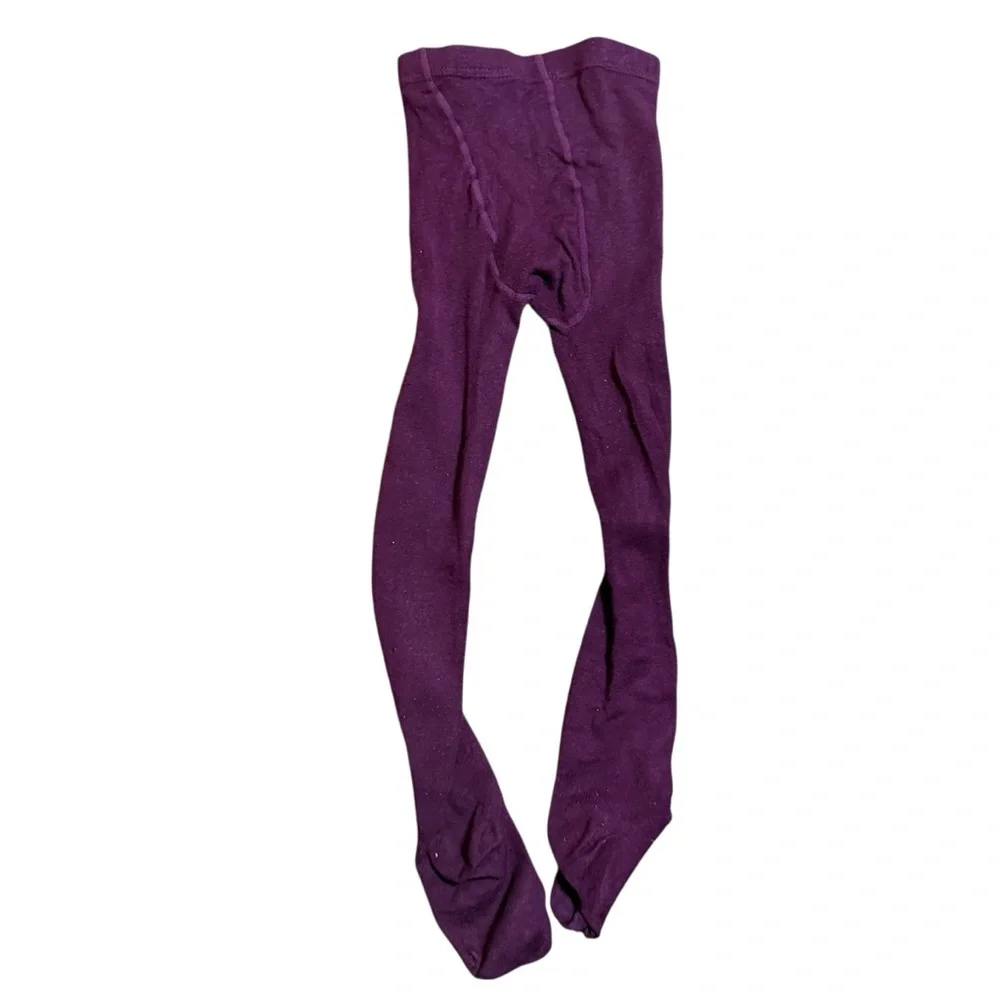 Zara Girls Purple Tights Size 3/4